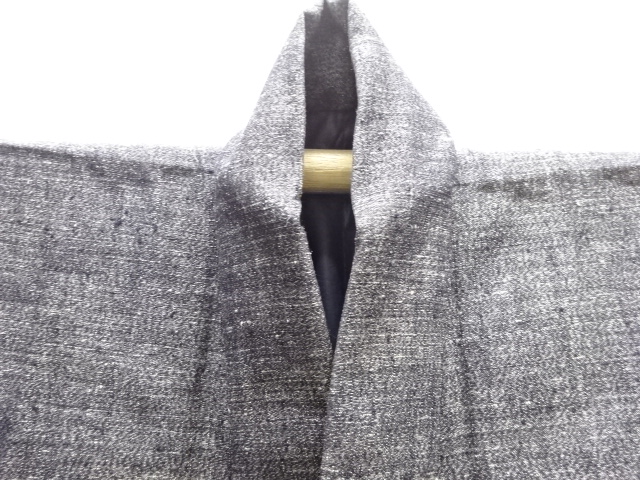  本場結城紬男物着物アンサンブル（杢）（キングサイズ）